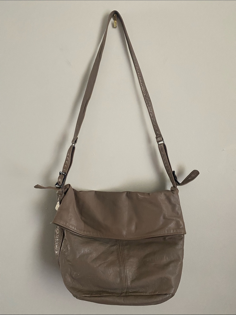 Vintage Stone Mountain Fold-Over Bag Slouchy Boho Festival Indie Sleaze 80s 90s